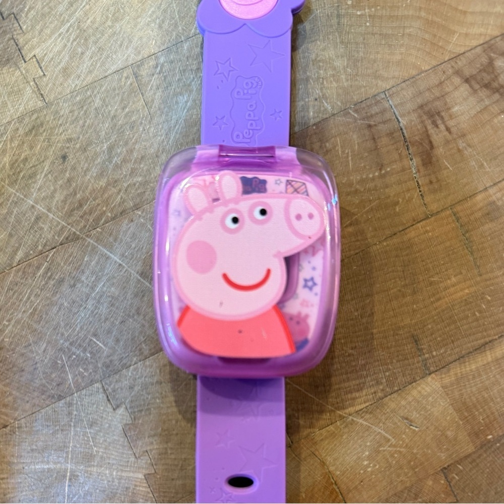 Peppa Pig Purple Pink Kids Character Learning Watch VTECH with Sound